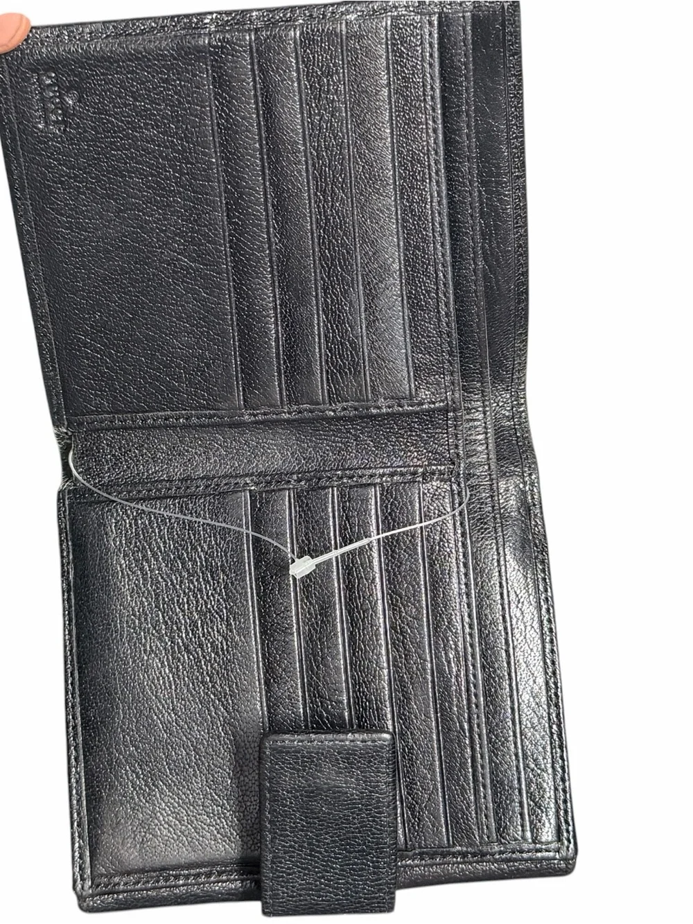 Gucci Black Leather Wallet with Orange Interlocking GG